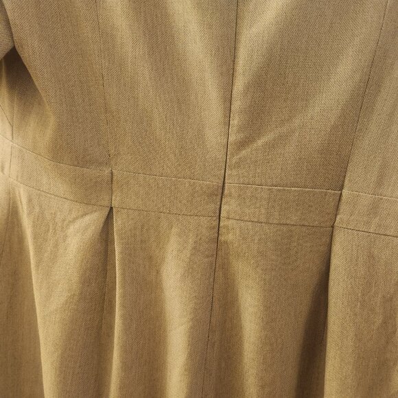 Banana Republic Dress with Layered Sleeves Light Gray Long Women's Size 18 - Picture 8 of 10